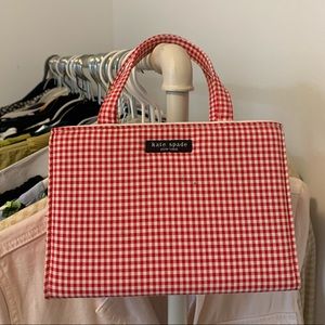 Kate Spade Boxy Gingham Handbag
